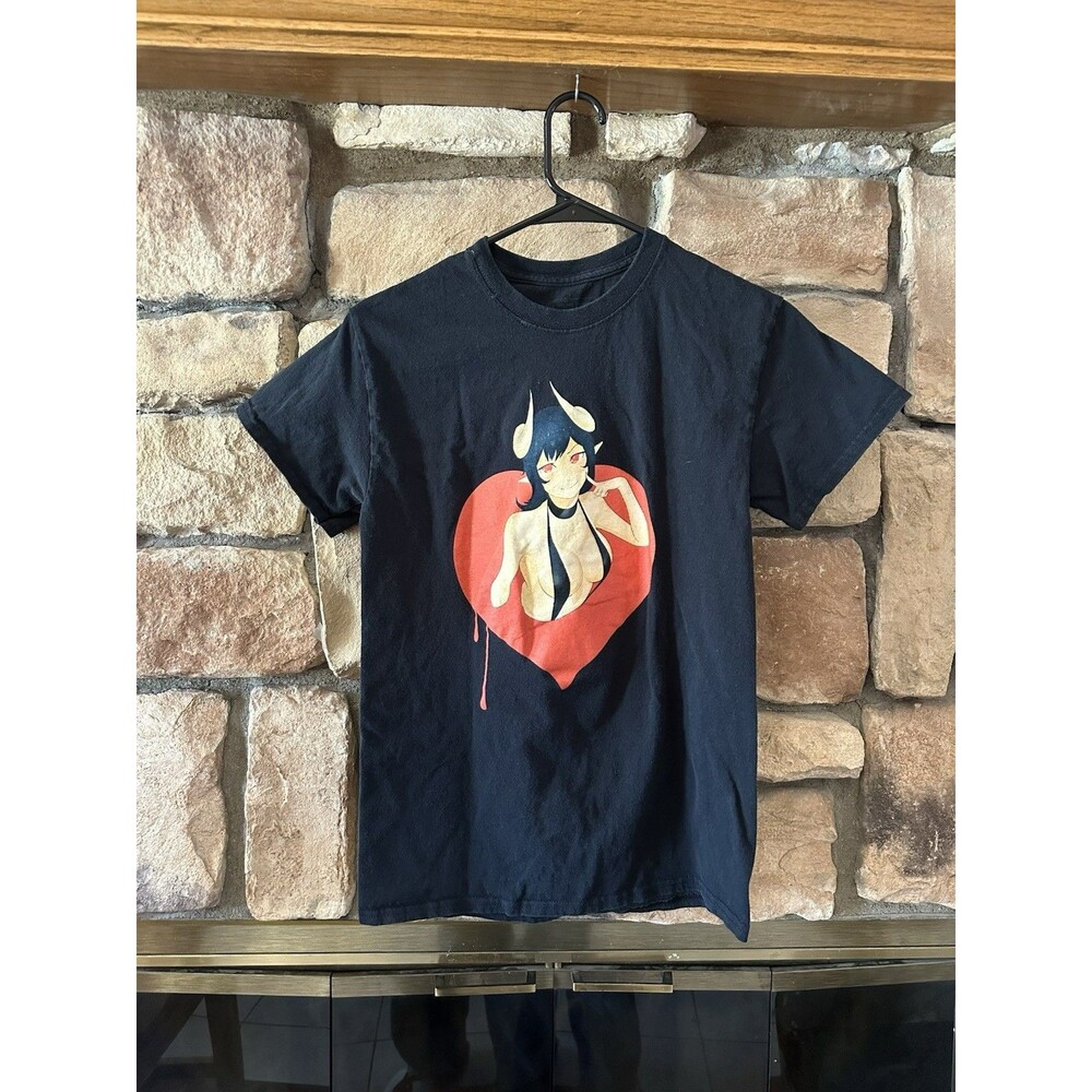 Lewd Complex Hentai Anime Girl Pinup T Shirt Men’s Size S Graphic Spencer’s